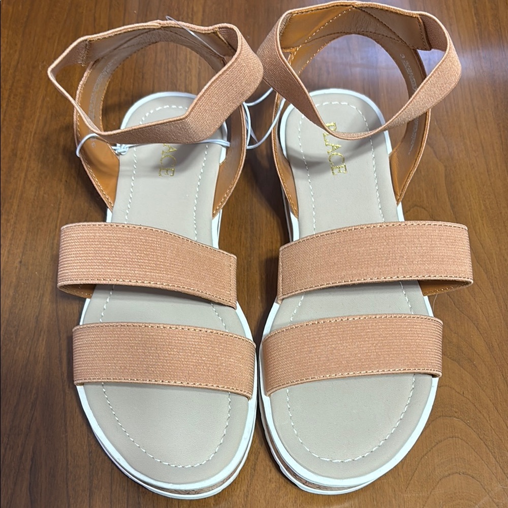 The Children’s Place Tan Strappy Sandals - NWT
